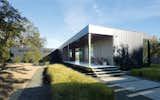 This weekend home was designed by Marmol Radziner for fellow architects Bill and Abbie Burton in Mendocino County, LA. It was originally featured in 'When Prefab Is Painless'.