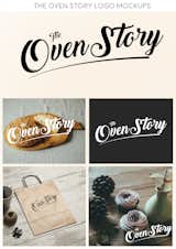 This is one of the logo mockups presented to the client