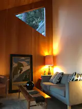 Typical Sea Ranch unique shaped windows  