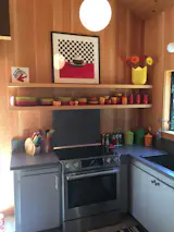 Custom floating shelves
