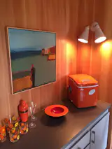 Bar area added under the staircase to make better use of unused space