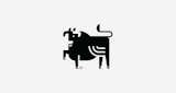 Raging Bull:
Illustrated this simplified graphic bull. It has a Picasso esque feel mixed with my modern style. Self initiated project.