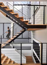 Staircase, Wood Tread, Metal Railing, and Metal Tread  Photo 9 of 15 in Storyboard by KUBE Architecture