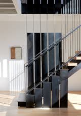 Staircase, Metal Railing, Wood Tread, Glass Railing, Metal Tread, and Cable Railing  Photo 5 of 22 in Court House by KUBE Architecture