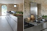 Kitchen, Cooktops, Drop In Sink, and Metal Counter  Photo 6 of 7 in Villa Olivi by Boutique