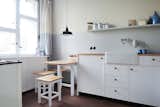 Kitchen, White Cabinet, and Medium Hardwood Floor  Photo 4 of 6 in Bruno Taut House by Boutique