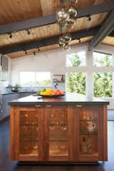 The mix of modern and natural materials coupled with muted tones is meant to be both striking and soothing.