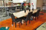 concrete decor studio built this large concrete table for their showroom using six of our straight dining table height legs.  Photo 7 of 11 in Spiral Cone Legs in the Wild by Spiral Cone Legs