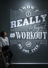 Chalk typography by Kelsy Stromski of Refinery 43.  Photo 9 of 85 in Design Process by Mike Mai