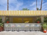 The lemonade stand at the Parker Palm Springs, complete with Bertoia Barstools