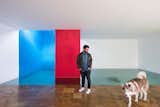 Eduardo Luque, and his dog, Bruno, both have grown up in Casa Gilardi, Luis Barragán's last completed project.&nbsp;
