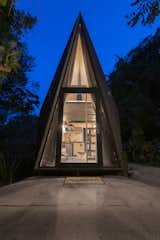 At the Malinalco Rojkind Wander Cabins, three different floor plans exist, offering options for different abilities and group sizes.  Photo 4 of 6 in In Mexico, This Growing Network of Prefab A-Frames Offers an Escape Off the Beaten Path
