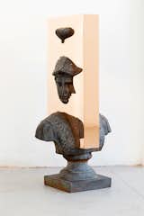 “Boolean” And (bust), 2017 
Nucleo_Piergiorgio Robino+Edoardo U. Trave
welded, polished, bronze plates on vintage sculpture
40 x 53 x 100h cm 
Unique piece