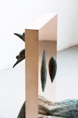 “Boolean” And (swans), 2017 
Nucleo_Piergiorgio Robino+Edoardo U. Trave
welded, polished, bronze plates on vintage sculpture
72 x 62 x 95h cm 
Unique piece
