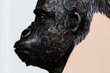 “Boolean” Or (gorilla), 2017 
Nucleo_Piergiorgio Robino+Edoardo U. Trave
welded, polished, bronze plates on vintage sculpture
39,4 x 10 x 78,8h cm 
Unique piece