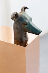 “Boolean” And (greyhound), 2017 
Nucleo_Piergiorgio Robino+Edoardo U. Trave
welded, polished, bronze plates on vintage sculpture
34 x 50,8 x 88,7h cm 
Unique piece