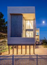 Beach Haven Residence, Exterior at Twilight. 