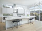 Kitchen, Marble Counter, and Light Hardwood Floor  Photo 8 of 11 in Black Magic by rowland + broughton