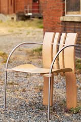 Kurva Chair...... The design that started it all! Made from bent laminated alder and stainless steel with a bent laminated seat of aircraft ply. 