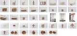 Contact sheet of some of my pieces completed over the past few years.  (Mostly manufactured by talented woodworker Christian Hooker in Brooklyn, New York)