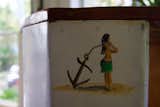 Hand painted details – hula girls are often seen in the paintings by Doug Britt  Photo 6 of 10 in Hanalei Bay Villa – Contemporary Home on Hanalei Bay Offering Art & History