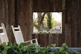 At the same time, rainwater drops from the tops of the windows onto the edible plants growing in the windowsills.