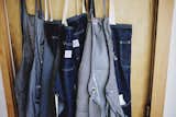 Denim aprons adorn the door to Grovemade's manufacturing wing.  Photo 8 of 10 in Craft & Vigor: 
Inside Design at Grovemade