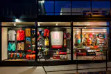 Their exterior storefront showcases the bright diversity of Topo's range of products.