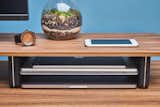 Having a place of tablets, phones, and laptops is pivotal in a day when we do creative work connected. Grovemade's new shelf system makes sense of all the complexity.  Photo 5 of 7 in The Grovemade Desk Shelf System by Jonathan Simcoe