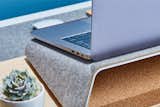 Finding a monitor lift to allow your laptop to sit right next to your screen isn't an easy ask. This one is perfectly suited for companion work.
https://grovemade.com/product/wool-felt-laptop-lift-light-grey/