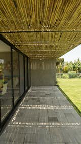 Open terrace covered  with "carrizo", a local variety of  bambu.
