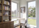 Office, Storage, Study Room Type, Bookcase, Desk, Dark Hardwood Floor, Chair, Lamps, and Shelves Library/Office detail  Photo 6 of 11 in Pine Creek House by Sellars Lathrop Architects