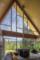 Apple plywood gives a soft and warm covering to the ceiling.
  Photo 7 of 16 in Whistler Cabin by Derek Lepper