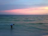 Pink sunset, blue water, bare feet.   Photo 3 of 3 in Florida 2K16 by MadelineElevee