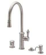 Davoli kitchen faucet with 55 Series handle. From The Kitchen Collection by California Faucets. 