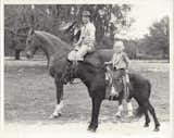 Alden B. Dow and his daughter in Lake Jackson, Texas 