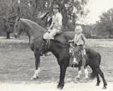 Alden B. Dow with his daughter Mary Lloyd exploring the Lake Jackson area