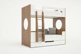 Marino Bunk Bed with Ladder in Walnut.