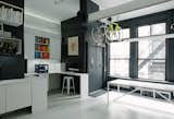 Light pours in to a clean task heigh working area.
