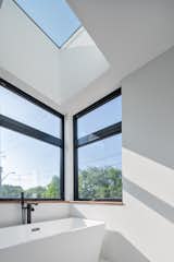 Amazing skylight Views from the primary bathroom soaker tub