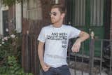 A model adorned with our signature Potential shirt.
