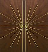 Our double radial walnut door, available for interior and exterior use. 