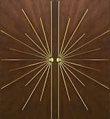 Our double radial walnut door, available for interior and exterior use.   Photo 5 of 5 in Radial Walnut Door by Doors by History Never Repeats