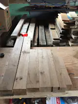 This entrance bench was made out of reclaimed wood that was being thrown out on a construction site I was working on.  After putting this hardwood through the planer it revealed to be a beautiful grain. There will be many more projects coming with this wood.
