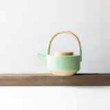 The style of these pastel ceramic teapots is minimalist and mineral, geological and geometric. With an eye for detail and color that add a perfect dose of poetry. Pair it with these cups from the same designer.
