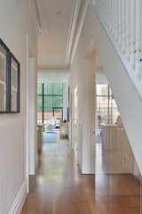 butt glazed glass creates transparency between stair levels