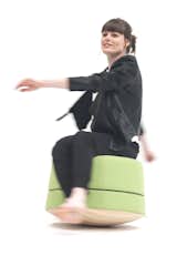 Sit, swivel, stand—the BuzziBalance is designed
to shake things up. Fight the mid-afternoon slump by standing on the BuzziBalance Board for muscle activation. And while sitting on the rocking pouf, you can stretch away. The non-traditional rocking board adds movement and play to an otherwise desk-bound day. BuzziSpace gets bonus points for this one with the added acoustical benefits. Now that’s a breath of fresh air.