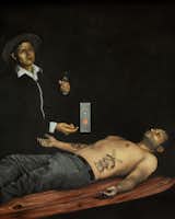Morrison and Vacchiano self-portraits for "Chasing Windmills" after Rembrandt.