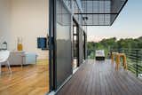Living space opens to the deck