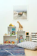 Kids Room, Storage, Toddler Age, Playroom Room Type, Light Hardwood Floor, Neutral Gender, and Bookcase     Photos from Casual Hip Marin County
